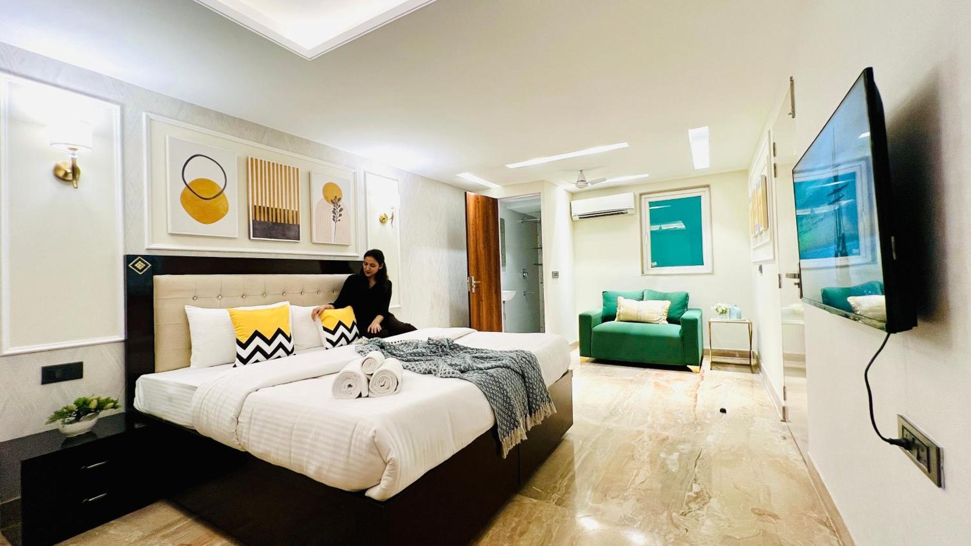 Zen Suites Gurgaon - Luxe Stays Collection Habitación foto